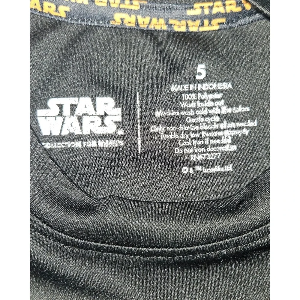 Star Wars Boys' Long Sleeve Athletic Shirt Size 5